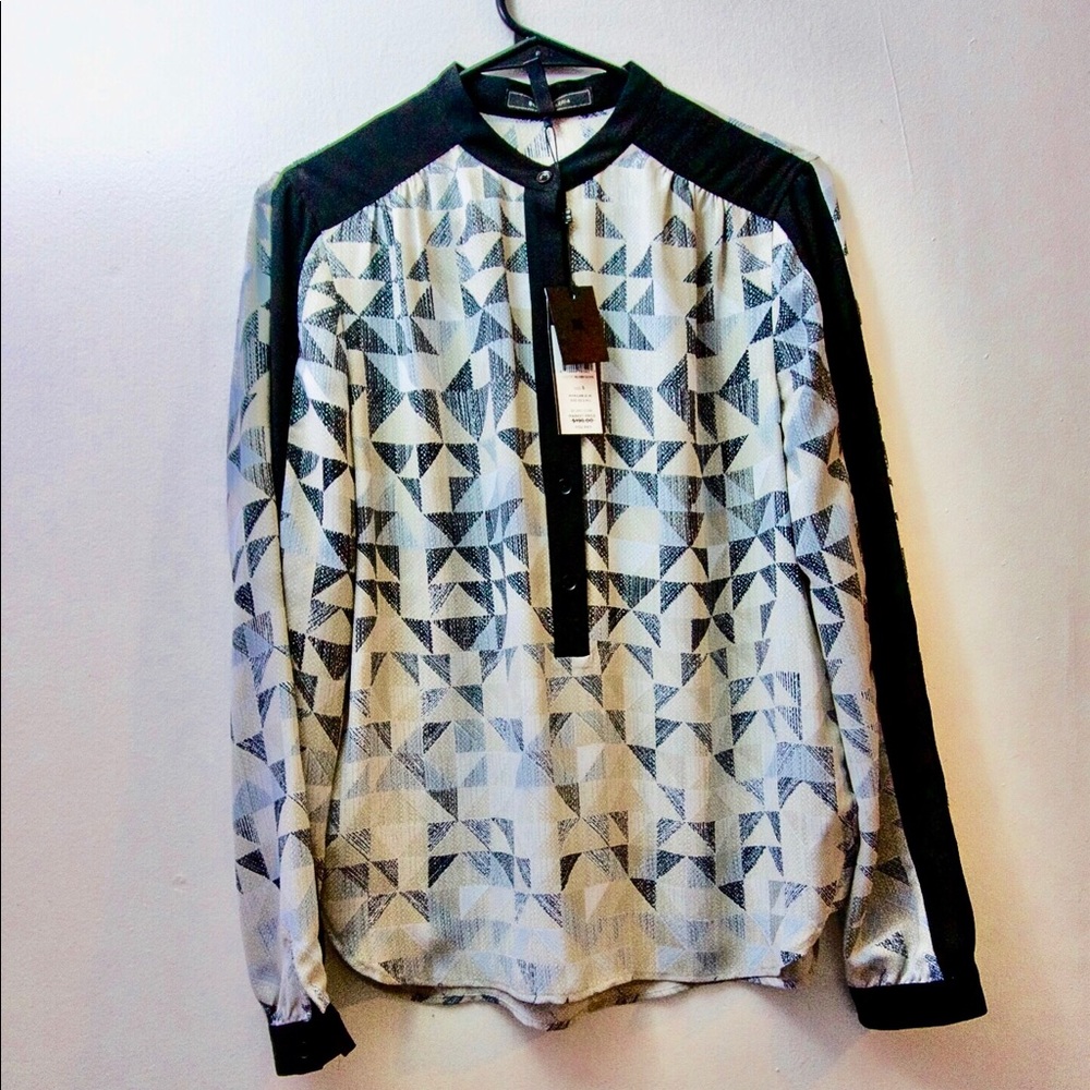 NWT BCBGMax Azria “Marteena” Blouse Sz S